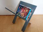 Houten krantenrek / lectuurrek, grijs gelazuurd, Huis en Inrichting, Woonaccessoires | Krantenbakken en Lectuurbakken, Ophalen of Verzenden