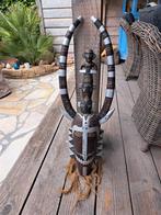 Ibiza Style Bohemian decoratie/masker groot houten gezicht, Ophalen, Gebruikt