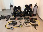 Wij stoppen met duiken, 1 set :vest, tank, regelaar comp, Watersport en Boten, Duiken, Ophalen of Verzenden, Gebruikt, Duikcomputer
