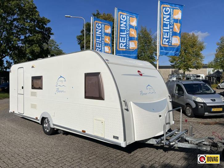 Bürstner Flipper 550 TK stapelbed, Caravans en Kamperen, Caravans, Bedrijf, tot en met 6, 1000 - 1250 kg, Overige, Bürstner, Dwars-stapelbed