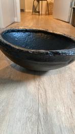 Zwarte papier mache schaal. 38cm soorsnee, Huis en Inrichting, Ophalen of Verzenden, Gebruikt, Rond
