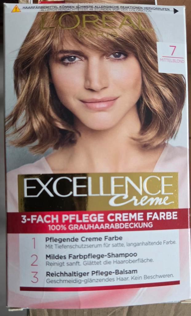 Nieuw, L'Oréal Excellence Crème Haarverf - Middenblond, Sieraden, Tassen en Uiterlijk, Uiterlijk | Haarverzorging, Nieuw, Shampoo of Conditioner