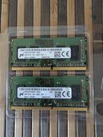 MICRON 2x 4 gb DDR4 SODIMM 2666Hz CL=19 (in goede staat  MTA, Computers en Software, RAM geheugen, DDR4, Ophalen of Verzenden