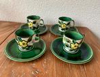 Vintage Boch of Belgium In the Mood kopjes met schotels, Antiek en Kunst, Antiek | Servies los, Ophalen of Verzenden