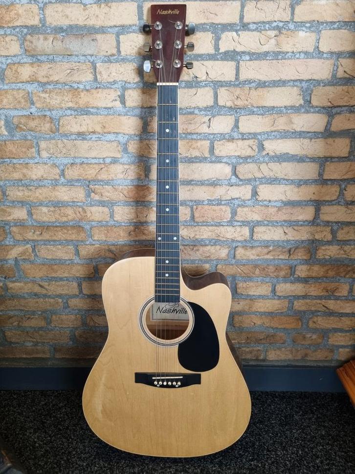 Nashville Western Gitaar - Gebruikt, Muziek en Instrumenten, Snaarinstrumenten | Gitaren | Akoestisch, Gebruikt, Western- of Steelstringgitaar