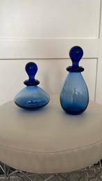 Blauwe glazen set, Ophalen, Blauw, Minder dan 50 cm, Glas