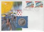Nederland ECU brief No. 15 Tour de France 1996 met penning, Postzegels en Munten, Penningen en Medailles, Verzenden, Overige materialen