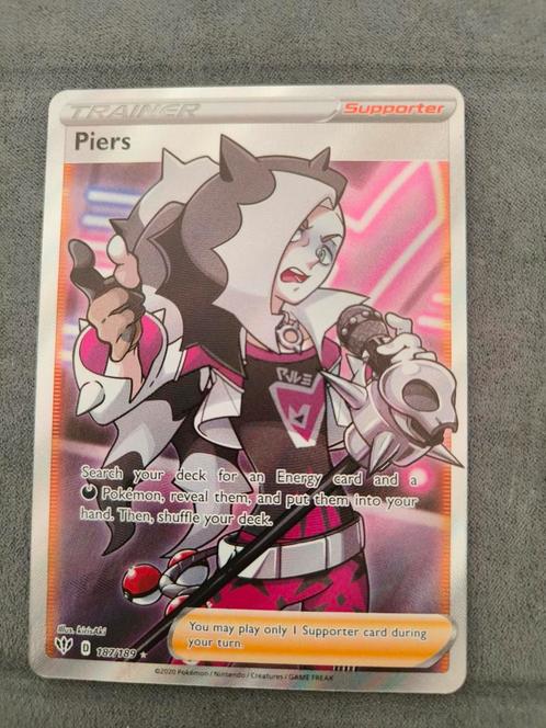 Piers, Hobby en Vrije tijd, Verzamelkaartspellen | Pokémon, Zo goed als nieuw, Losse kaart, Ophalen of Verzenden