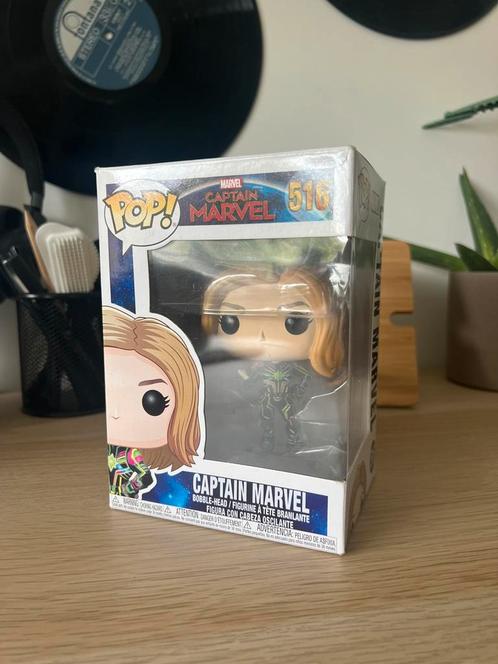 Funko pop captain marvel 516, Verzamelen, Poppetjes en Figuurtjes, Gebruikt, Ophalen of Verzenden