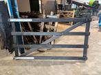 Zwarte poort 200cm Nerafix Din Links, Tuin en Terras, Tuinhekken en Hekwerk, Met poort, Ophalen of Verzenden, Zo goed als nieuw