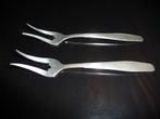 2 Gero Gentle model 692 verzilverde vleesvorkjes GN GERO 90, Antiek en Kunst, Antiek | Bestek, Ophalen