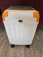 Postcodeloterij Trolley Koffer - Wit/Oranje, Sieraden, Tassen en Uiterlijk, Ophalen, Uitschuifbare handgreep, Hard kunststof, Minder dan 50 cm