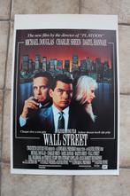 filmaffiche Wall Street Oliver Stone 1987 filmposter, Verzamelen, Ophalen of Verzenden, A1 t/m A3, Zo goed als nieuw, Rechthoekig Staand