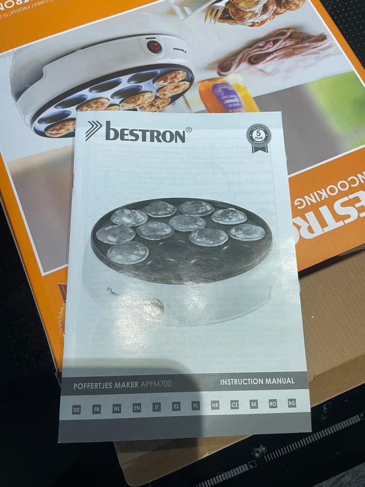 Bestron APFM700W, Witgoed en Apparatuur, Wafelijzers, Zo goed als nieuw, Ophalen of Verzenden