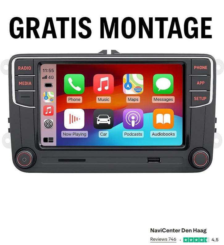 RCD360 RCD330 carplay autoradio voor volkswagen, Auto diversen, Autoradio's, Nieuw, Ophalen of Verzenden