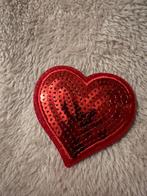 Strijkembleem hartje kruikenstad oeteldonk carnaval, Carnaval, Verzenden, Nieuw, Overige maten