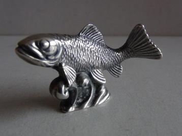 Miniatuur zilver EL14 vis zalm zilveren miniaturen