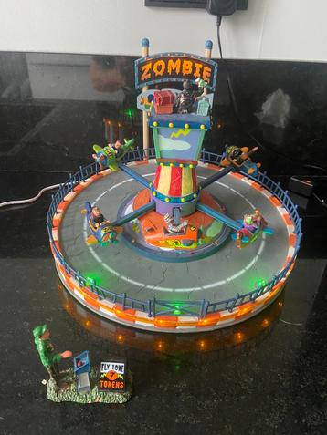 Lemax Zombie Plane Ride Spooky Town beschikbaar voor biedingen