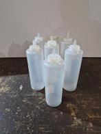 7 stuks Hendi doseerflessen sausflessen 0.5L, Ophalen of Verzenden, Gebruikt