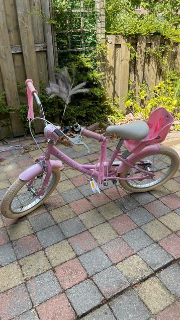 raaks coco 18 inch meisjefiets + poppenzitje beschikbaar voor biedingen