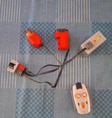 Motor stuurservo ontvanger en zender accu bakje voor lego  beschikbaar voor biedingen
