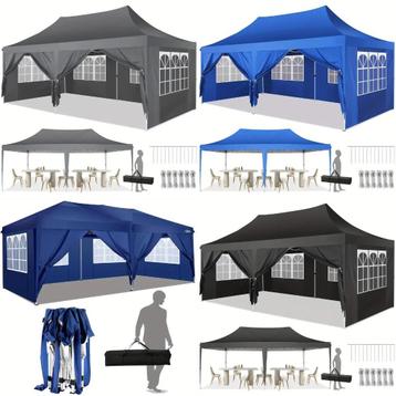 Partytent 3x6 meter - met zijwanden - verschillende kleuren beschikbaar voor biedingen