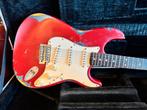 Fender Stratocaster red over blue - relic - MIM 1996, Muziek en Instrumenten, Ophalen of Verzenden, Gebruikt, Solid body, Fender