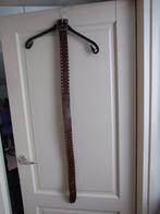 Petrol bruine stoere leren riem met studs 105 cm, Kleding | Heren, Riemen en Ceinturen, Bruin, Ophalen of Verzenden, Petrol, 115 cm of meer