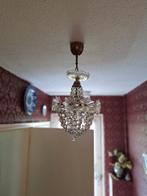 Kristallen lamp met leuke details., Huis en Inrichting, Lampen | Kroonluchters, Zo goed als nieuw, Ophalen