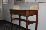 Commode Oud Frans met marmer, 50 tot 100 cm, 1 of 2 laden, Minder dan 100 cm, Frans