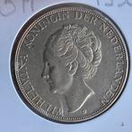 Top 21/2 Gulden Zilver uit 1938 GROF HAAR van Wilhelmina, Verzenden, Zilver, Koningin Wilhelmina, Losse munt