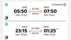vliegtickets Amsterdam barcelona/Girona Retour (schiphol), Drie personen of meer, Vliegtuig, Buitenland, Met bestemming of datum