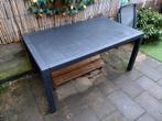Tuintafel kunststof 160x94x75 hxbxd zgan, Tuin en Terras, Tuintafels, Ophalen, Zo goed als nieuw, Rechthoekig, Kunststof