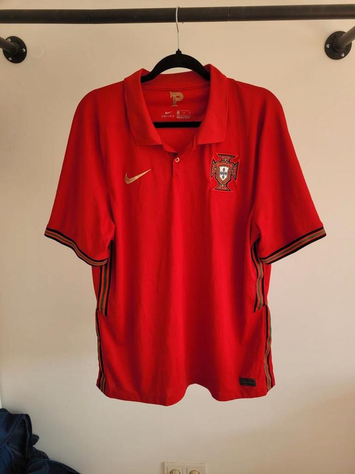 Origineel thuisshirt Portugal 2020/2021 XL, Kleding | Heren, Sportkleding, Zo goed als nieuw, Voetbal, Maat 56/58 (XL), Rood, Ophalen of Verzenden