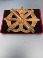 Baretembleem luchtdoelartillerie, Verzamelen, Militaria | Algemeen, Ophalen of Verzenden, Landmacht, Nederland, Embleem of Badge