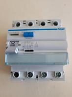 Hager CDA440G Aardlekschakelaar 40A, Doe-het-zelf en Verbouw, Elektra en Kabels, Ophalen of Verzenden, Nieuw, Schakelaar