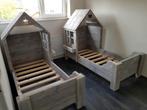 Peuter huisjes bed steigerhout, Ophalen of Verzenden, 180 cm of meer, 85 tot 100 cm, Matras