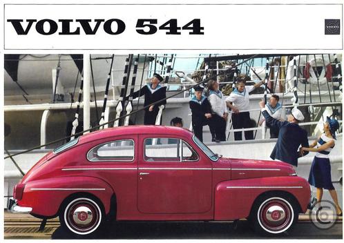 oldtimer Volvo PV544 folder 1963 NL, Boeken, Auto's | Folders en Tijdschriften, Zo goed als nieuw, Volvo, Ophalen of Verzenden