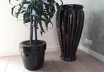 Vintage terracotta vazen/potten jaren '70 design sets, Tuin en Terras, Bloempotten, 25 tot 40 cm, Gebruikt, Ophalen of Verzenden