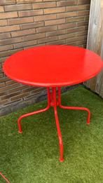 Bijzettafel bistro ijzeren tafeltje, Tuin en Terras, Tuintafels, Ophalen of Verzenden, Zo goed als nieuw, Rond