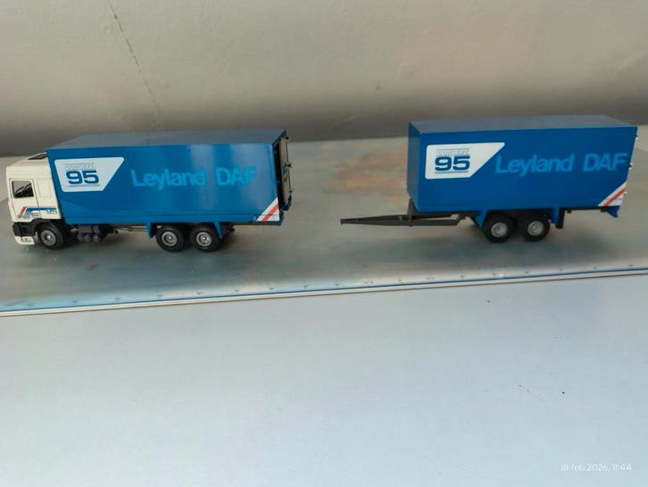 Daf 95 tekno schaal 1:50, Hobby en Vrije tijd, Modelauto's | 1:50, Gebruikt, Bus of Vrachtwagen, Tekno, Ophalen