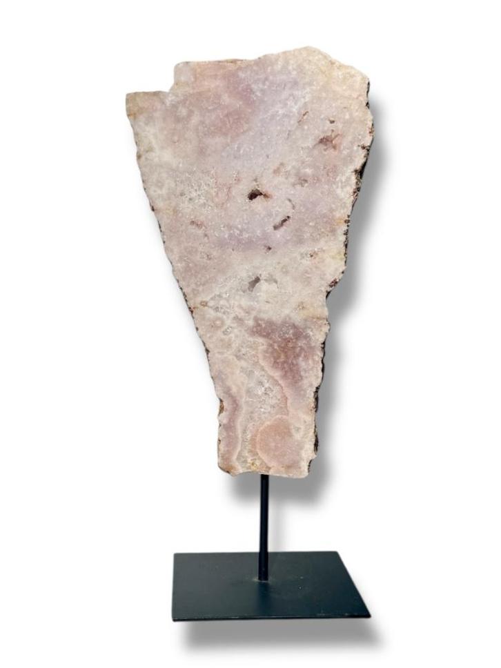 Roze Amethist op standaard #4, Verzamelen, Mineralen en Fossielen, Mineraal, Ophalen of Verzenden