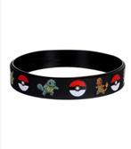 Zwart Pokemon Polsband Bandje Armbandje Polsbandje, Ophalen of Verzenden, Zo goed als nieuw