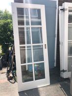 Prachtige deur met facetglas en roedeverdeling 83x210,5 cm, Ophalen of Verzenden, Zo goed als nieuw, Binnendeur