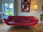 Leolux bank, type Arabella, kleur rood, Huis en Inrichting, Ophalen, Gebruikt, Driepersoons, 75 tot 100 cm
