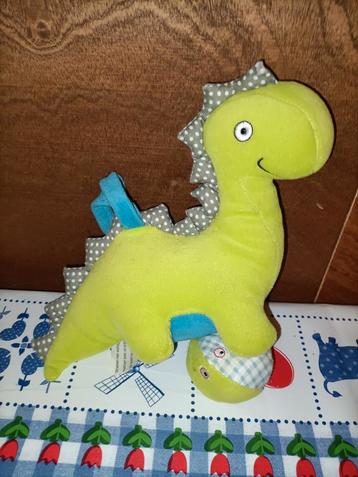 Hema groene dinosaurus knuffel met muziekdoosje 25 cm beschikbaar voor biedingen