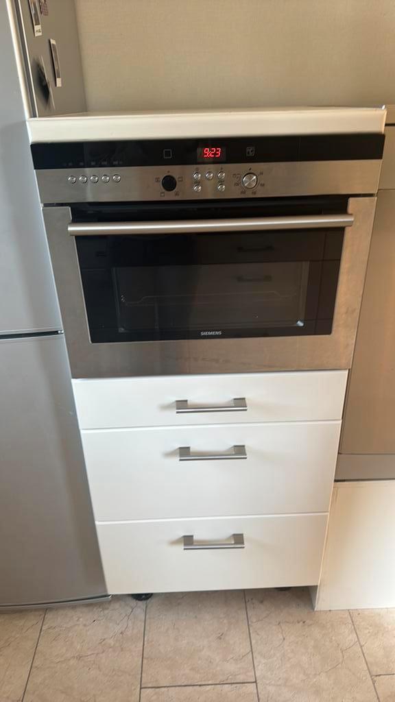 Siemens inbouw combi magnetron oven met ladekastje, Witgoed en Apparatuur, Ovens, Gebruikt, Inbouw, Oven met grill, 45 tot 60 cm