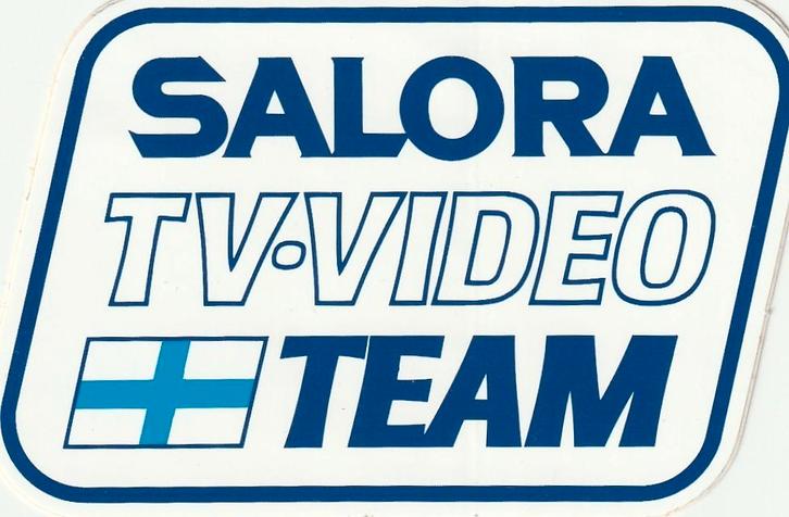 Sticker Salora televisie TV video, Verzamelen, Stickers, Zo goed als nieuw, Merk, Verzenden