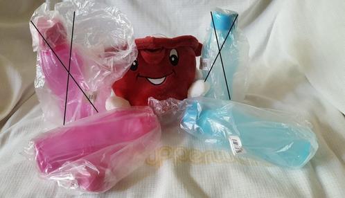Tup. adv. 14: Ecofles flesje 310 ml blauw (1X) en roze (1X), Huis en Inrichting, Keuken | Tupperware, Nieuw, Overige typen, Blauw