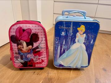 🌸 2 kinder koffers Assepoester en Minni Mouse 🌸 beschikbaar voor biedingen